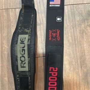 Rogue and 2POOD Weightlifting Belts